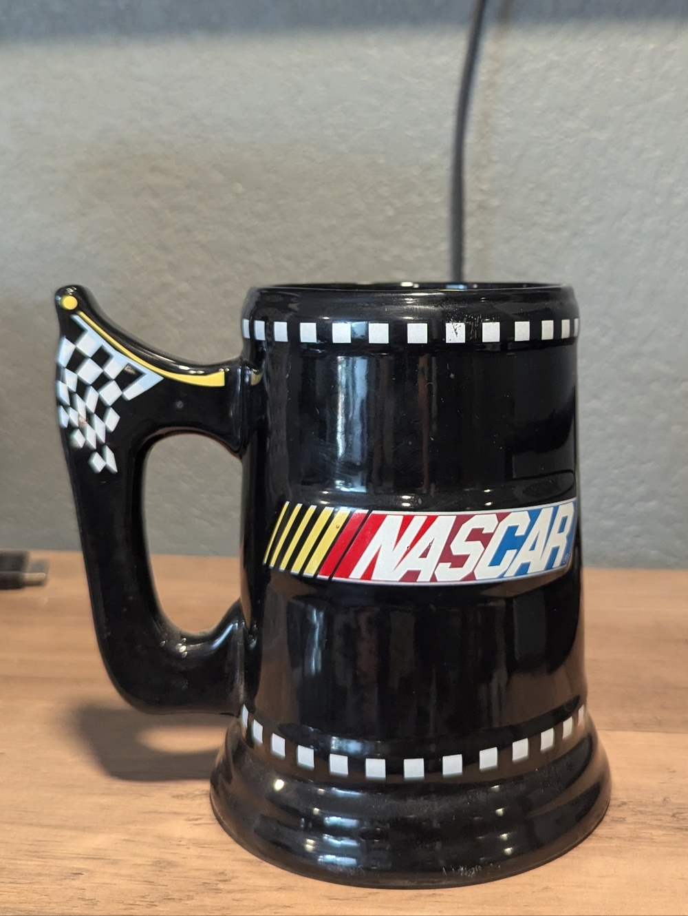 Nascar Black Ceramic Mug